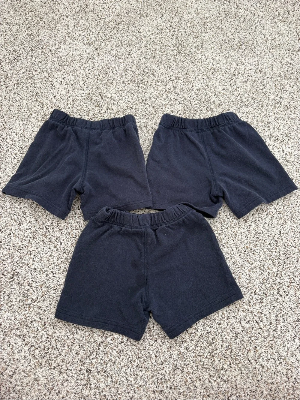 The Children’s Place Toddler Boy French Terry Shorts Bundle Lot, Navy Blue, 2T